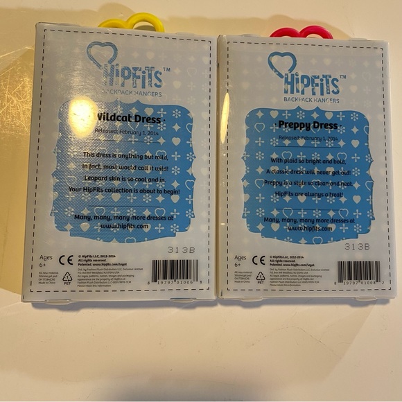 Hipfits backpack fob, pair of 2 NIP, soft and squishy. Soothing to hold - Picture 3 of 3